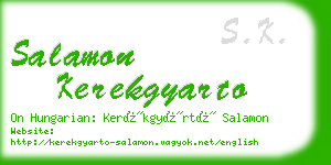 salamon kerekgyarto business card